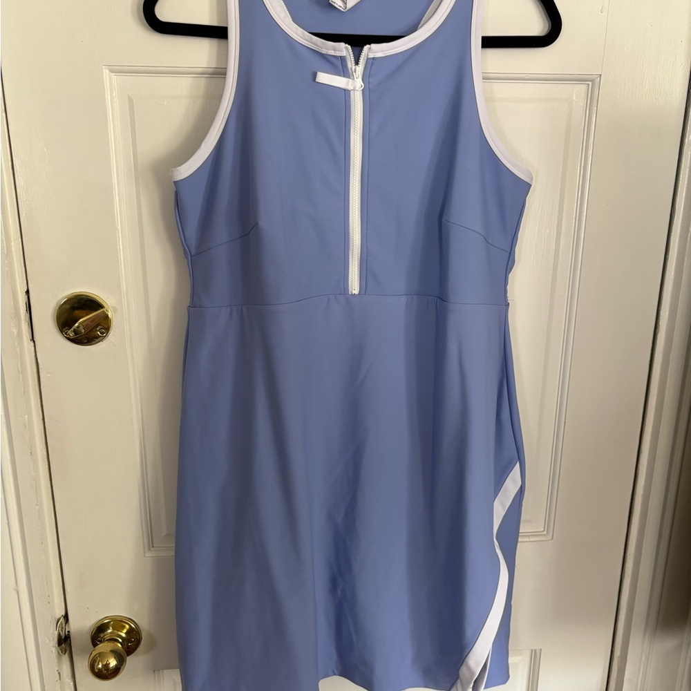 Activewear dress with built in shorts